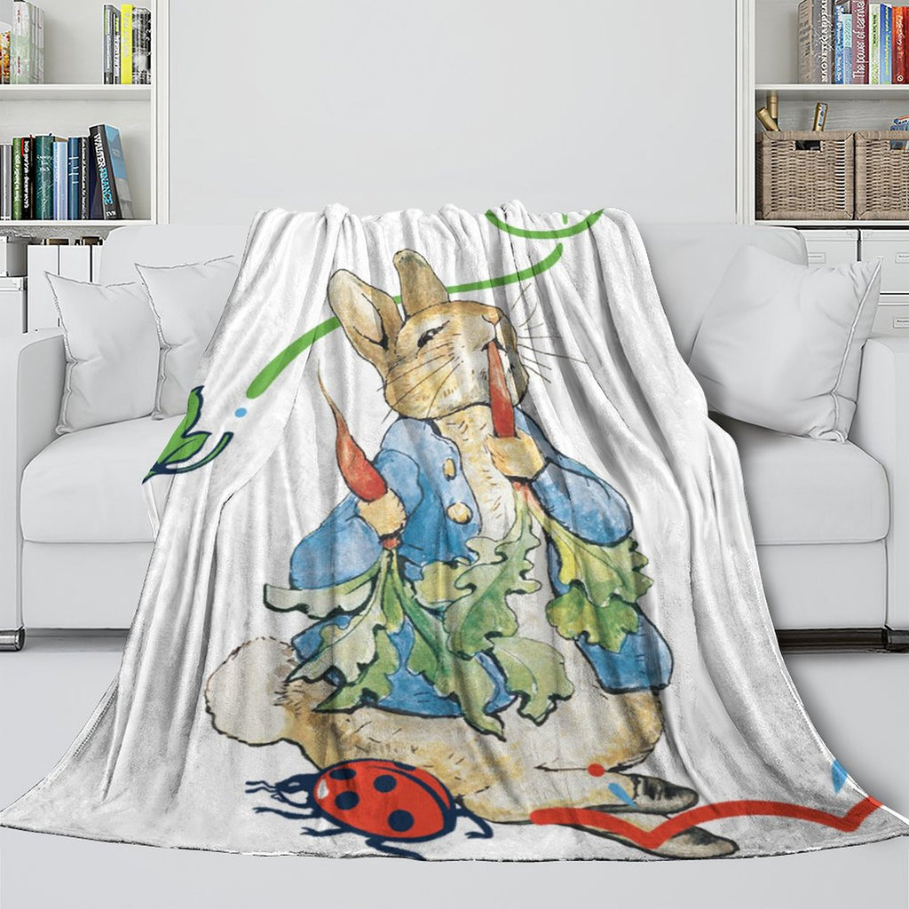 Peter Rabbit Blanket Flannel Throw Room Decoration