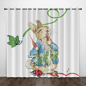Peter Rabbit Curtains Pattern Blackout Window Drapes
