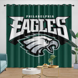 Philadelphia Eagles Curtains Blackout Window Drapes Kids Room Decoration