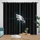 Philadelphia Eagles Curtains Blackout Window Drapes Kids Room Decoration