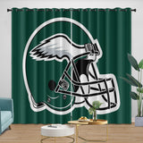Philadelphia Eagles Curtains Blackout Window Drapes Kids Room Decoration