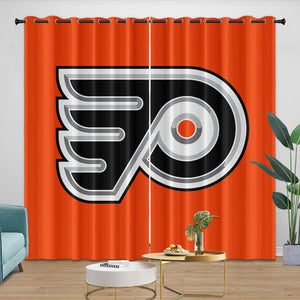 Philadelphia Flyers Curtains Blackout Window Drapes Room Decoration