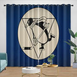 Pittsburgh Penguins Curtains Blackout Window Drapes Room Decoration
