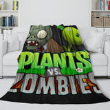 Plants vs Zombies Blanket Flannel Fleece Kids Room Decoration