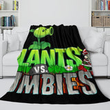 Plants vs Zombies Blanket Flannel Fleece Kids Room Decoration