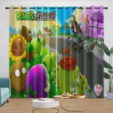 Plants vs Zombies Curtains Blackout Window Drapes Room Decoration