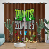 Plants vs Zombies Curtains Blackout Window Drapes Room Decoration