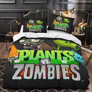 Plants vs Zombies Duvet Cover Kids Bedding Set Without Filler