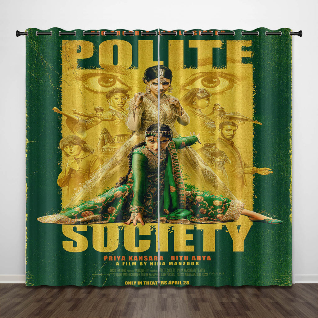 Polite Society Curtains Blackout Window Drapes Decoration