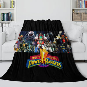 Power Rangers Blanket Flannel Fleece Kids Room Decoration