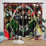 Power Rangers Curtains Blackout Window Drapes Room Decoration