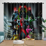 Power Rangers Curtains Blackout Window Drapes Room Decoration