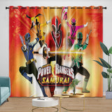 Power Rangers Curtains Blackout Window Drapes Room Decoration