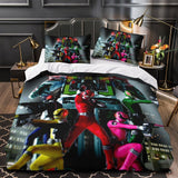Power Rangers Duvet Cover Kids Bedding Set Without Filler
