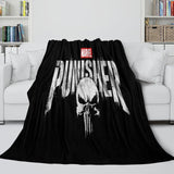 Punisher Blanket Pattern Flannel Kids Room Throw