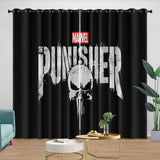 Punisher Curtains Blackout Window Drapes Room Decoration