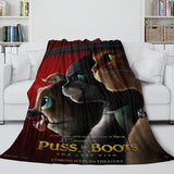 Puss in Boots The Last Wish Blanket Flannel Fleece Throw