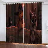 Puss in Boots The Last Wish Curtains Pattern Blackout Window Drapes