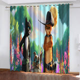 Puss in Boots The Last Wish Curtains Pattern Blackout Window Drapes