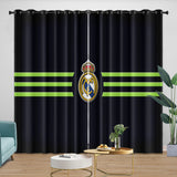 Real Madrid C.F Curtains Blackout Window Drapes Kids Room Decoration