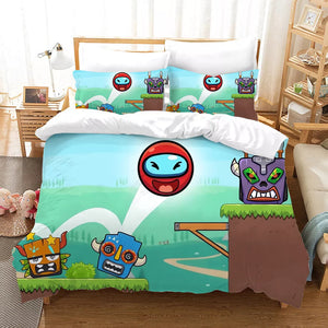 Red Ball 4 Bedding Set Pattern Quilt Cover Without Filler