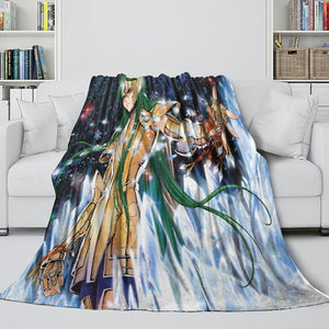 Saint Seiya Blanket Flannel Fleece Throw Room Decoration