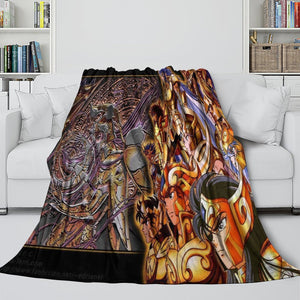 Saint Seiya Blanket Flannel Fleece Throw Room Decoration