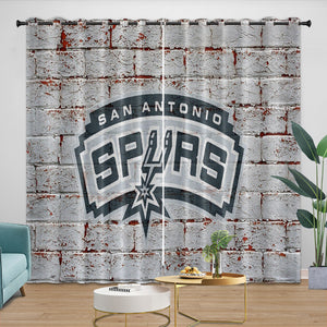 San Antonio Spurs Curtains Blackout Window Drapes Room Decoration