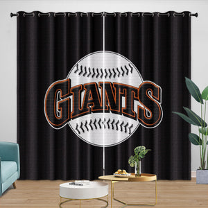 San Francisco Giants Curtains Blackout Window Drapes Room Decoration