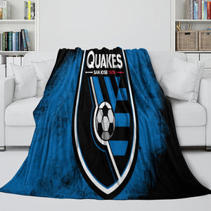 San Jose Earthquakes Blanket Flannel Fleece Throw Room Decoration
