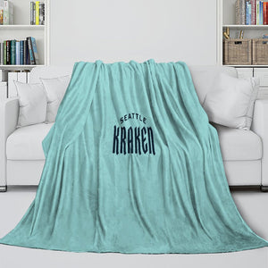 Seattle Kraken Blanket Flannel Throw Kids Room Decoration