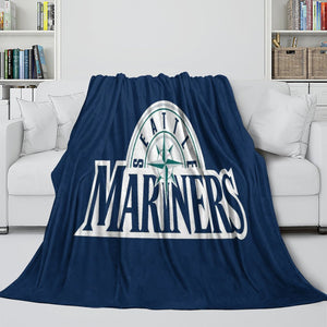 Seattle Mariners Blanket Flannel Throw Room Decoration