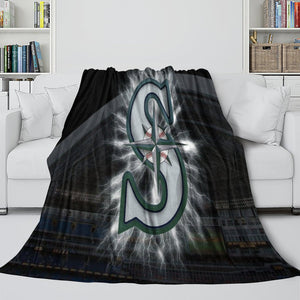 Seattle Mariners Blanket Flannel Throw Room Decoration