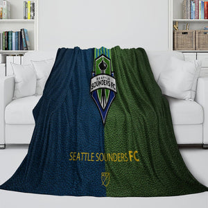 Seattle Sounders FC Blanket Flannel Fleece Throw Room Decoration