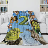 Shrek Blanket Flannel Fleece Throw Room Decoration