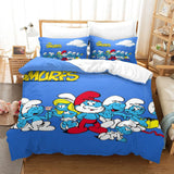 Smurfs Bedding Set Quilt Duvet Cover Without Filler