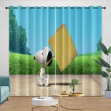 Snoopy Curtains Blackout Window Drapes Room Decoration