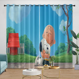 Snoopy Curtains Blackout Window Drapes Room Decoration