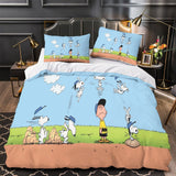 Snoopy Duvet Cover Kids Room Bedding Set Without Filler