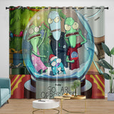Solar Opposites Curtains Pattern Blackout Window Drapes Room Decoration