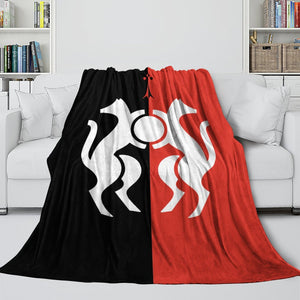 Stade Rennais Football Club Blanket Flannel Throw Room Decoration