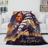 Star Wars Ahsoka Blanket Flannel Fleece Throw Room Decoration