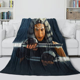 Star Wars Ahsoka Blanket Flannel Fleece Throw Room Decoration