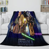 Star Wars Attack of the Clones Blanket Flannel Throw Room Decoration