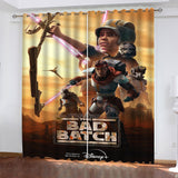 Star Wars The Bad Batch Curtains Pattern Blackout Window Drapes