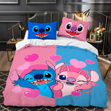 Stitch Pattern Duvet Cover Kids Room Bedding Sets Without Filler