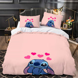 Stitch Pattern Duvet Cover Kids Room Bedding Sets Without Filler