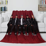 Stray Kids Blanket Flannel Fleece Pattern Throw Room Decoration