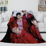 Stray Kids Blanket Flannel Fleece Pattern Throw Room Decoration