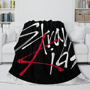 Stray Kids Blanket Flannel Fleece Throw Room Decoration